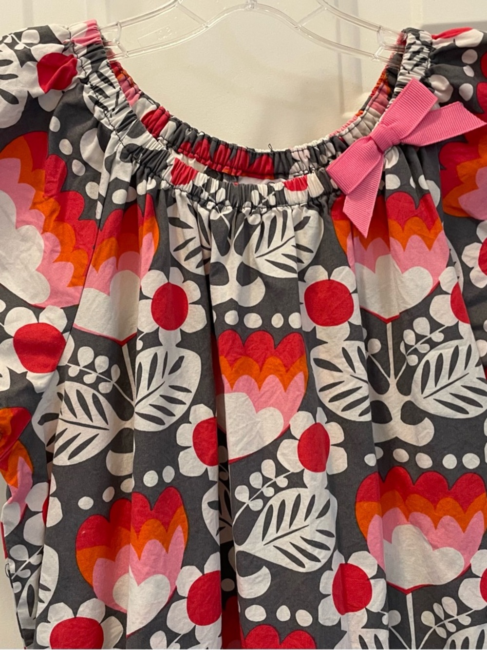 Hanna Andersson Bright Floral Print Summer Dress  Sz 150/US 12